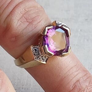 Amethyst 925 14k Vermeil  Ross-Simon's Ring